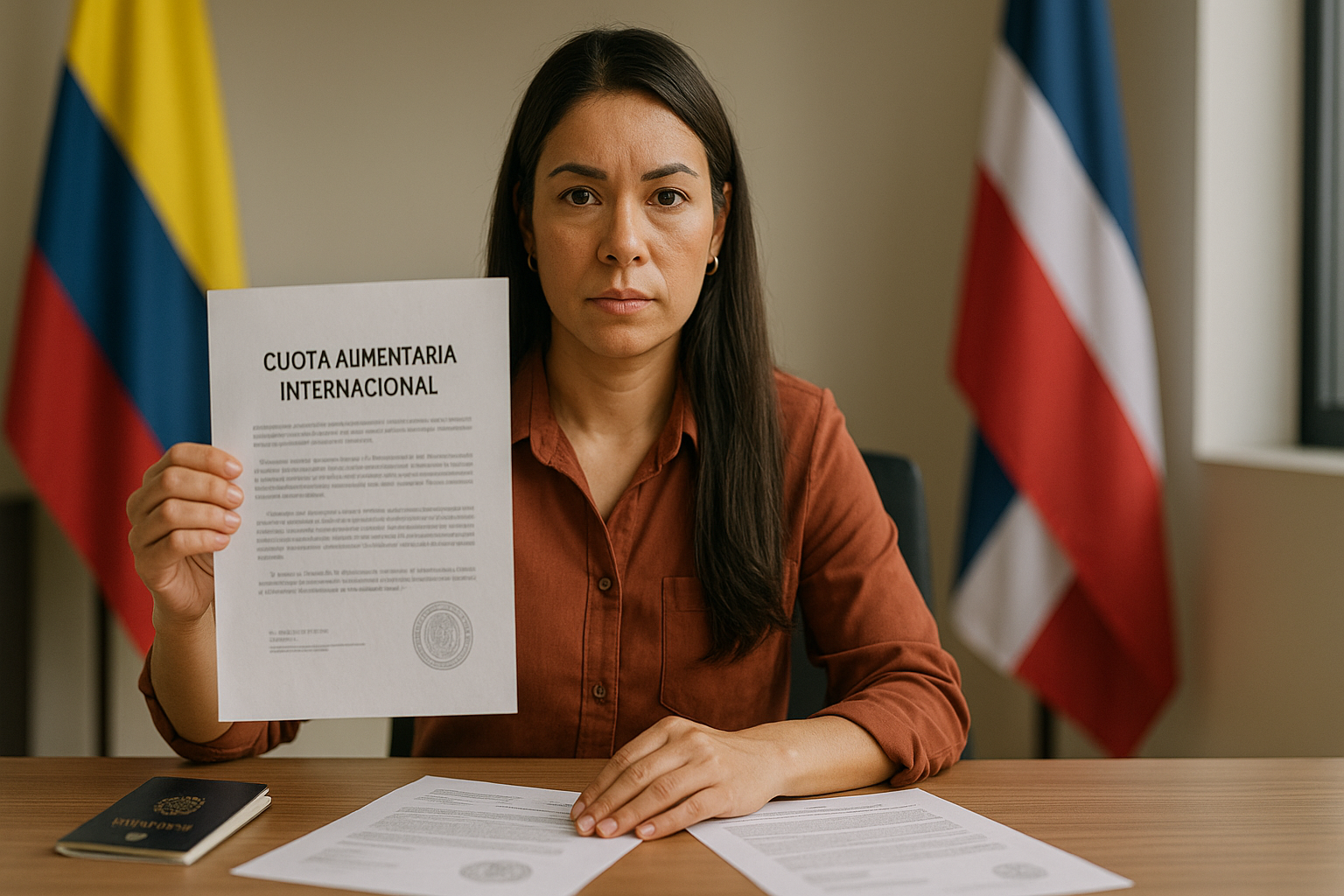 ¿Qué sucede con la cuota alimentaria cuando el padre vive en un país que no ha firmado el Convenio de La Haya? 